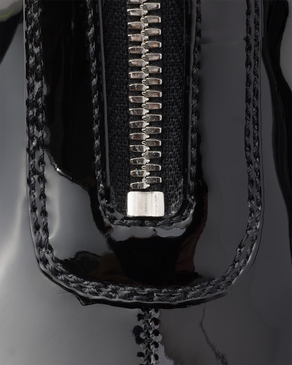 Monolith漆面皮革短靴 - 黑色 Monolith漆面皮革短靴 - 黑色