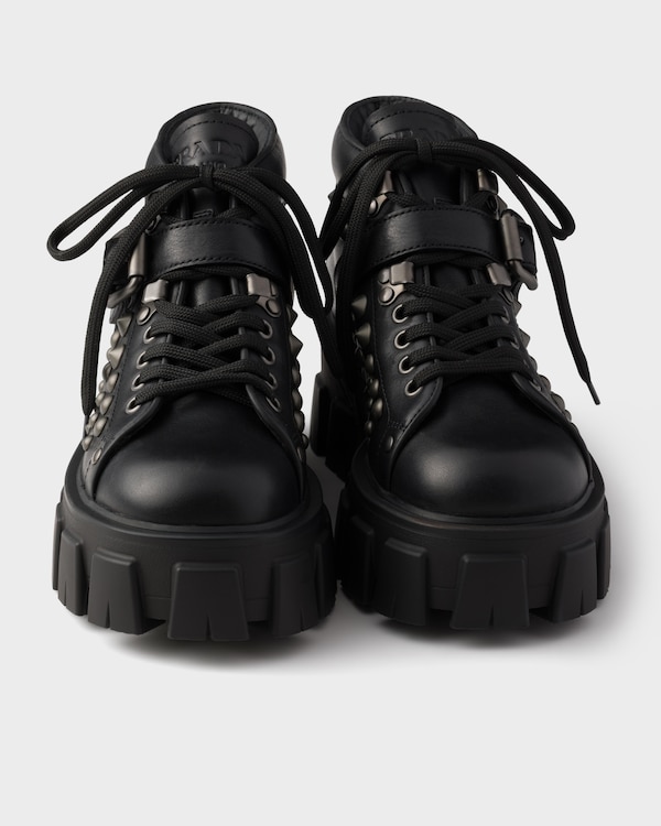 Monolith studded leather booties - Black Monolith studded leather booties - Black