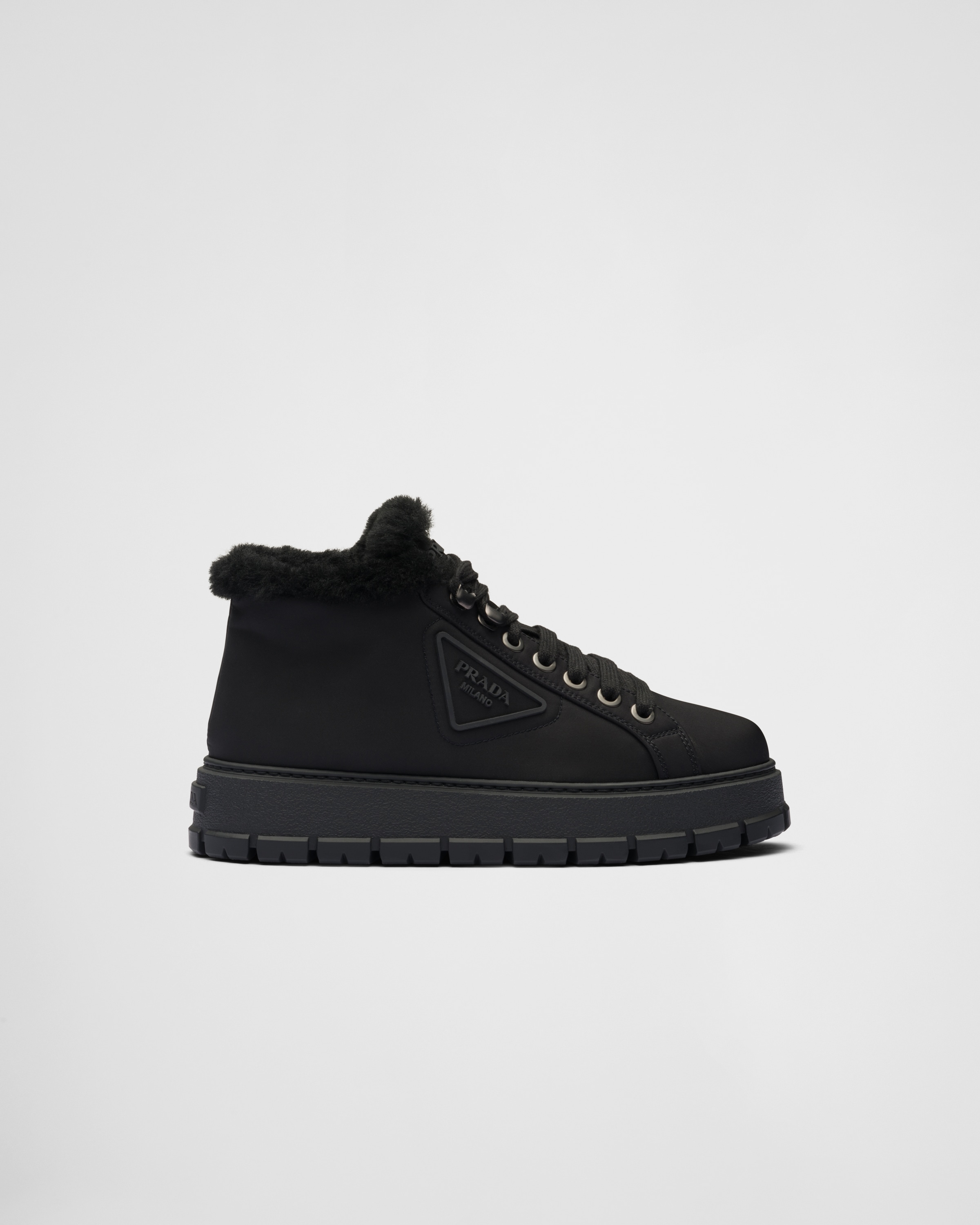 Prada lace up boots new arrivals