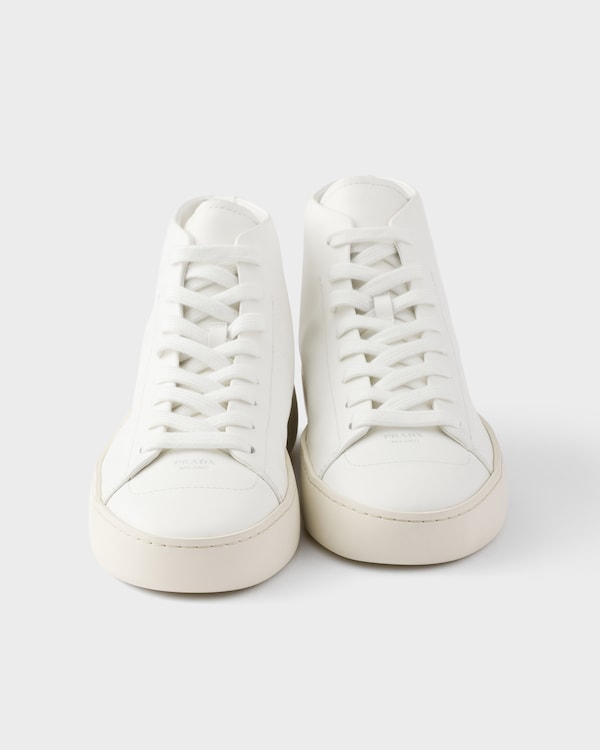 Court leather high-top sneakers - White Court leather high-top sneakers - White