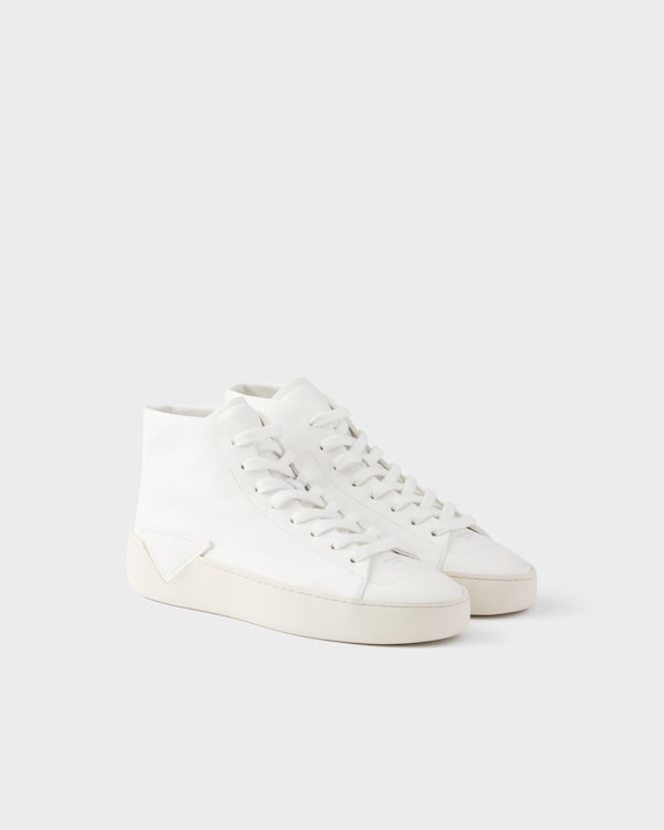 Court leather high-top sneakers - White Court leather high-top sneakers - White