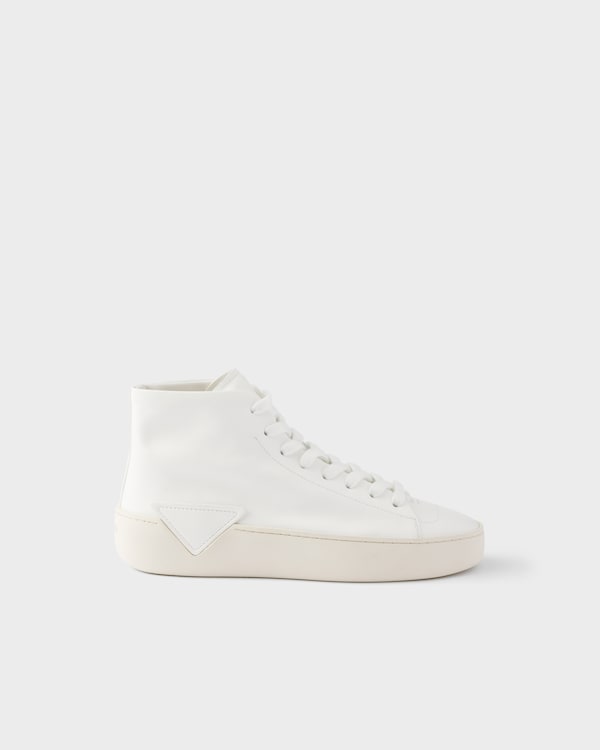 Court leather high-top sneakers - White Court leather high-top sneakers - White