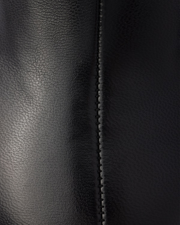 Stretch nappa leather booties - Black Stretch nappa leather booties - Black