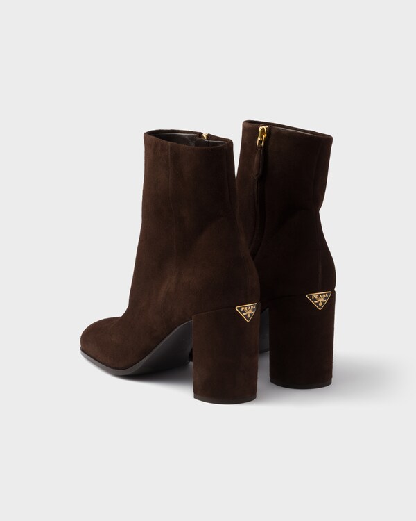 Suede booties - Dark Brown Suede booties - Dark Brown