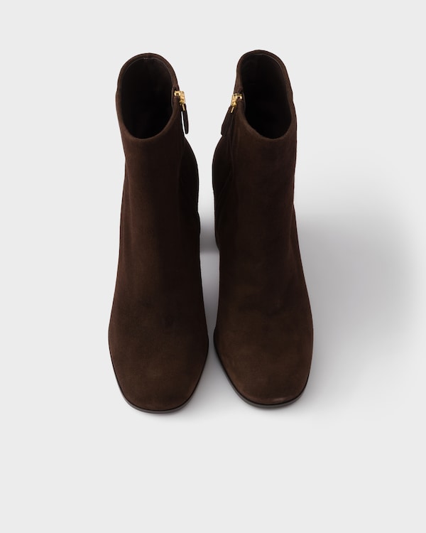 Suede booties - Dark Brown Suede booties - Dark Brown
