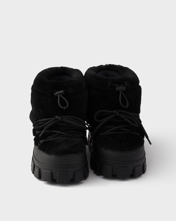 Shearling après-ski boots - Black Shearling après-ski boots - Black