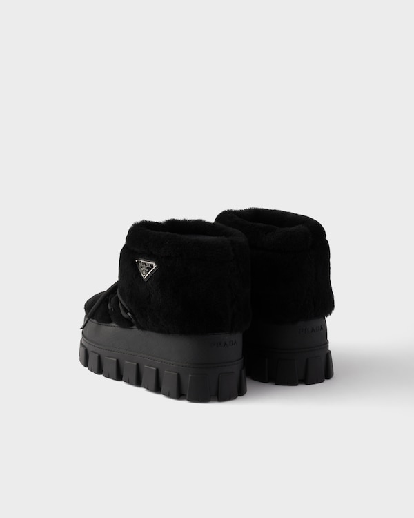Shearling après-ski boots - Black Shearling après-ski boots - Black