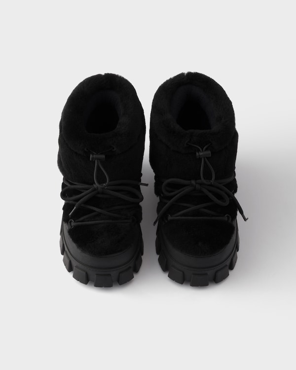 Shearling après-ski boots - Black Shearling après-ski boots - Black