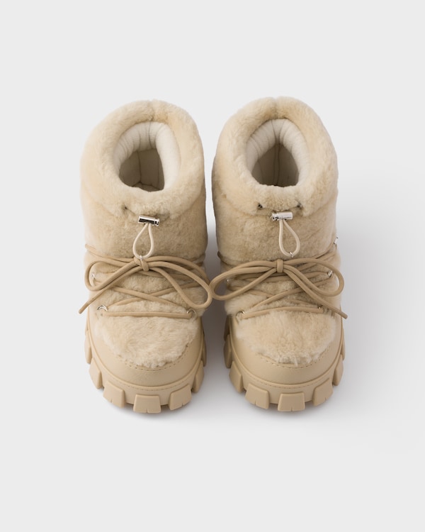 Shearling après-ski boots - Ecru Shearling après-ski boots - Ecru