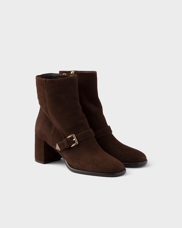 Suede booties - Dark Brown Suede booties - Dark Brown