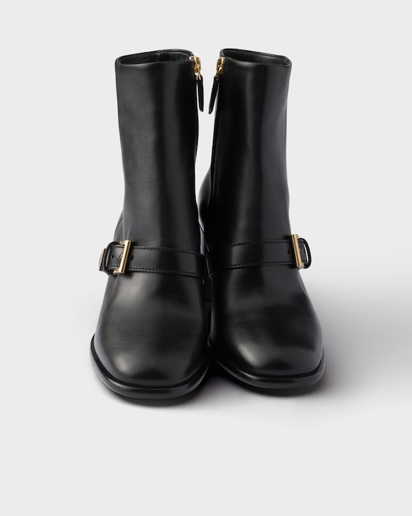 Leather booties - Black Leather booties - Black