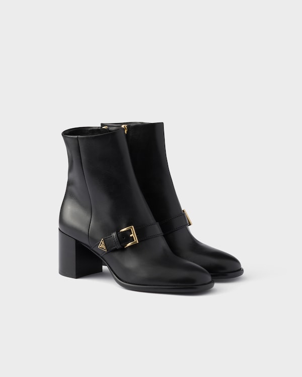 Leather booties - Black Leather booties - Black