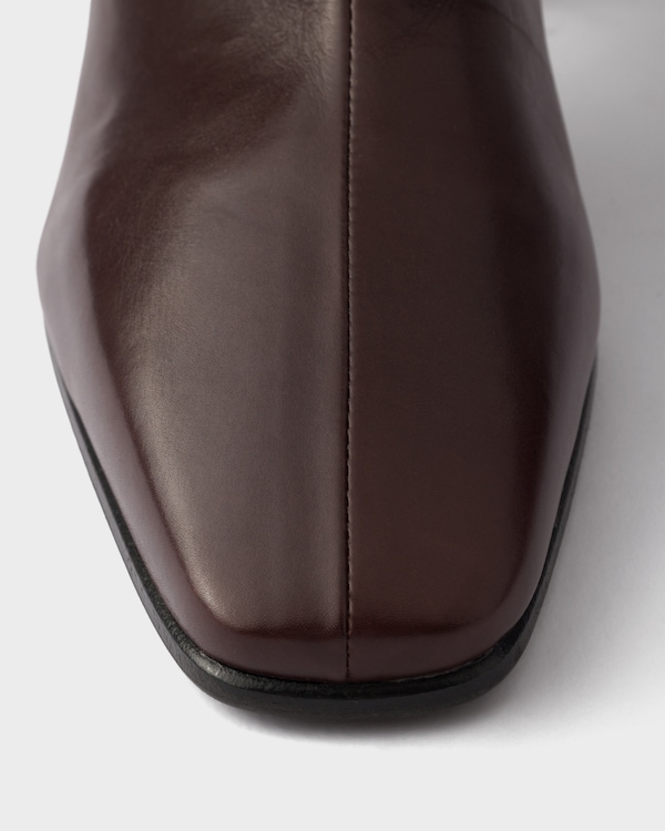 Leather booties - Dark Brown Leather booties - Dark Brown