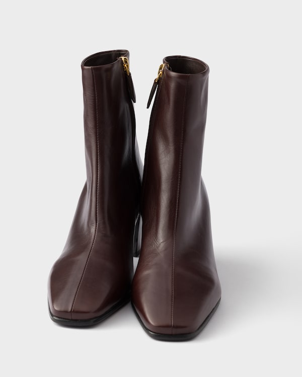 Leather booties - Dark Brown Leather booties - Dark Brown