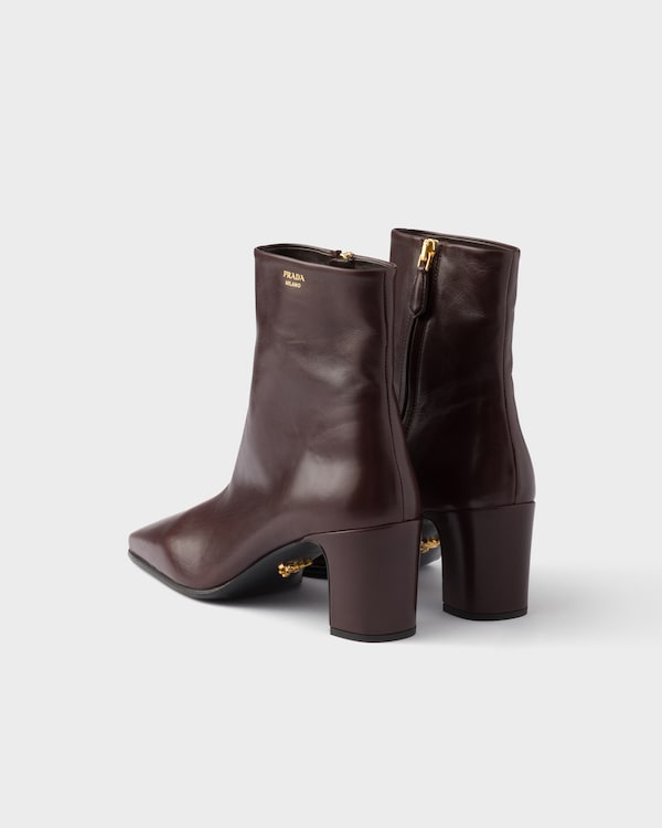 Leather booties - Dark Brown Leather booties - Dark Brown