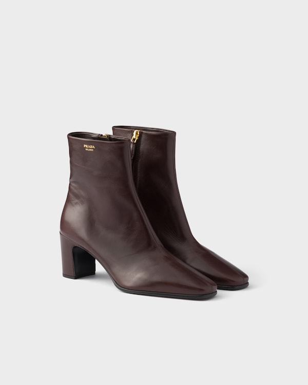 Leather booties - Dark Brown Leather booties - Dark Brown