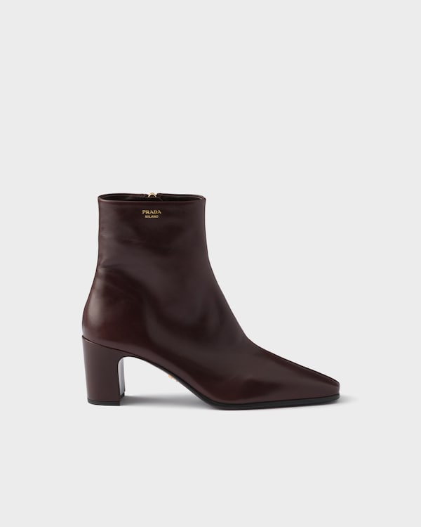 Leather booties - Dark Brown Leather booties - Dark Brown