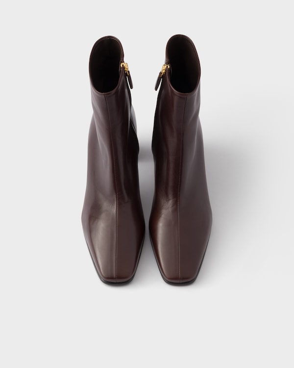 Leather booties - Dark Brown Leather booties - Dark Brown