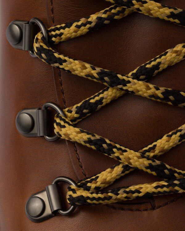 Leather laced booties Leather laced booties