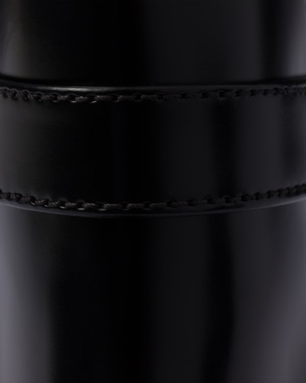 Brushed leather ankle boots with strap Brushed leather ankle boots with strap