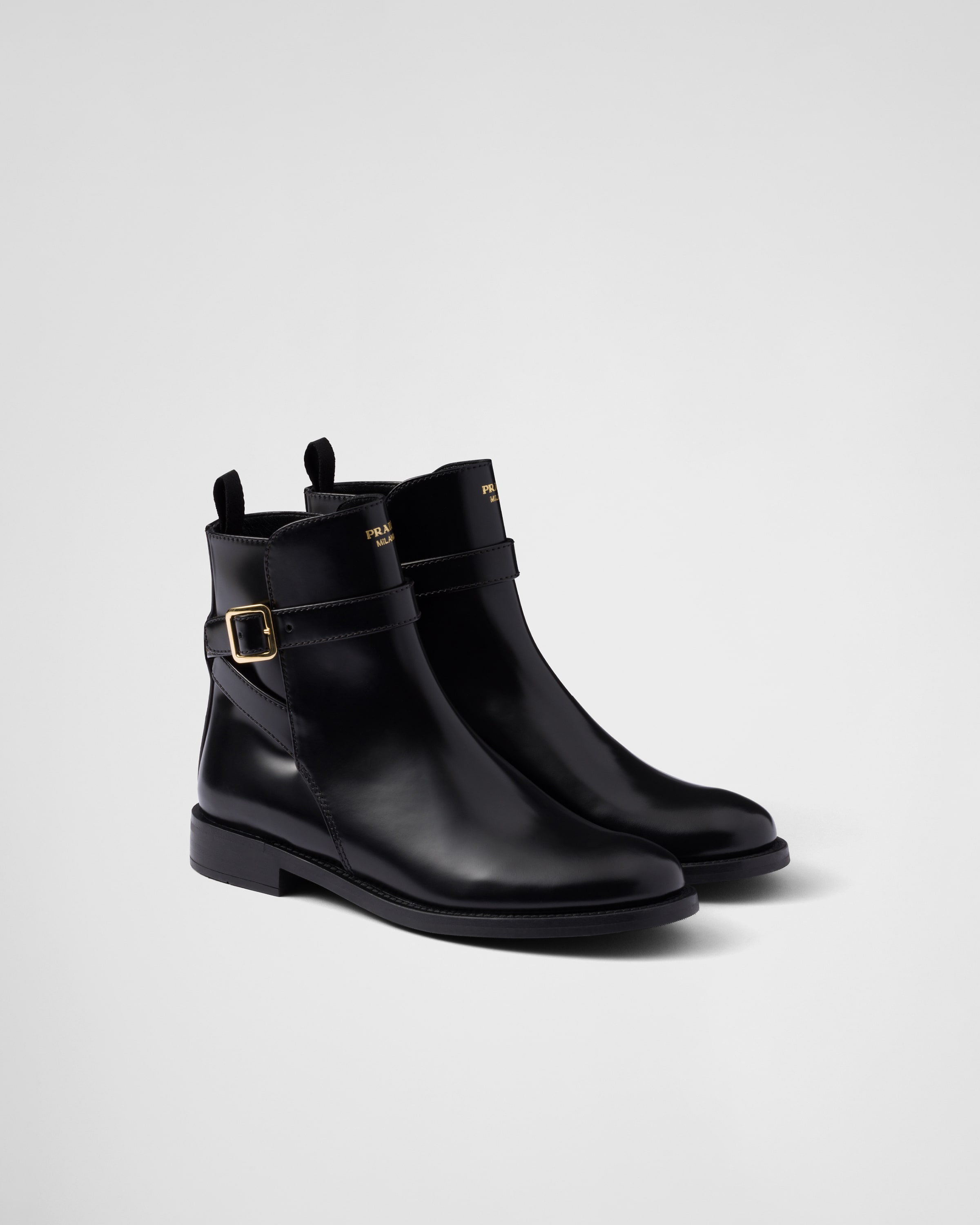 Prada boots black hot sale