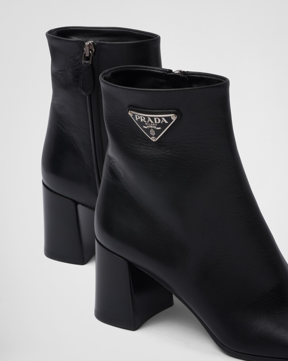 Prada leather booties clearance