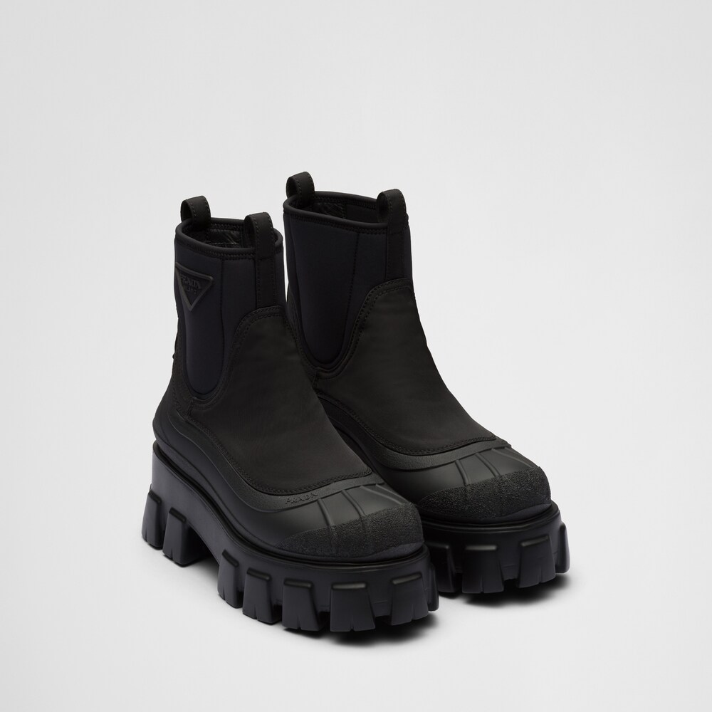 Prada Stivaletti Monolith in nylon gabardine 1