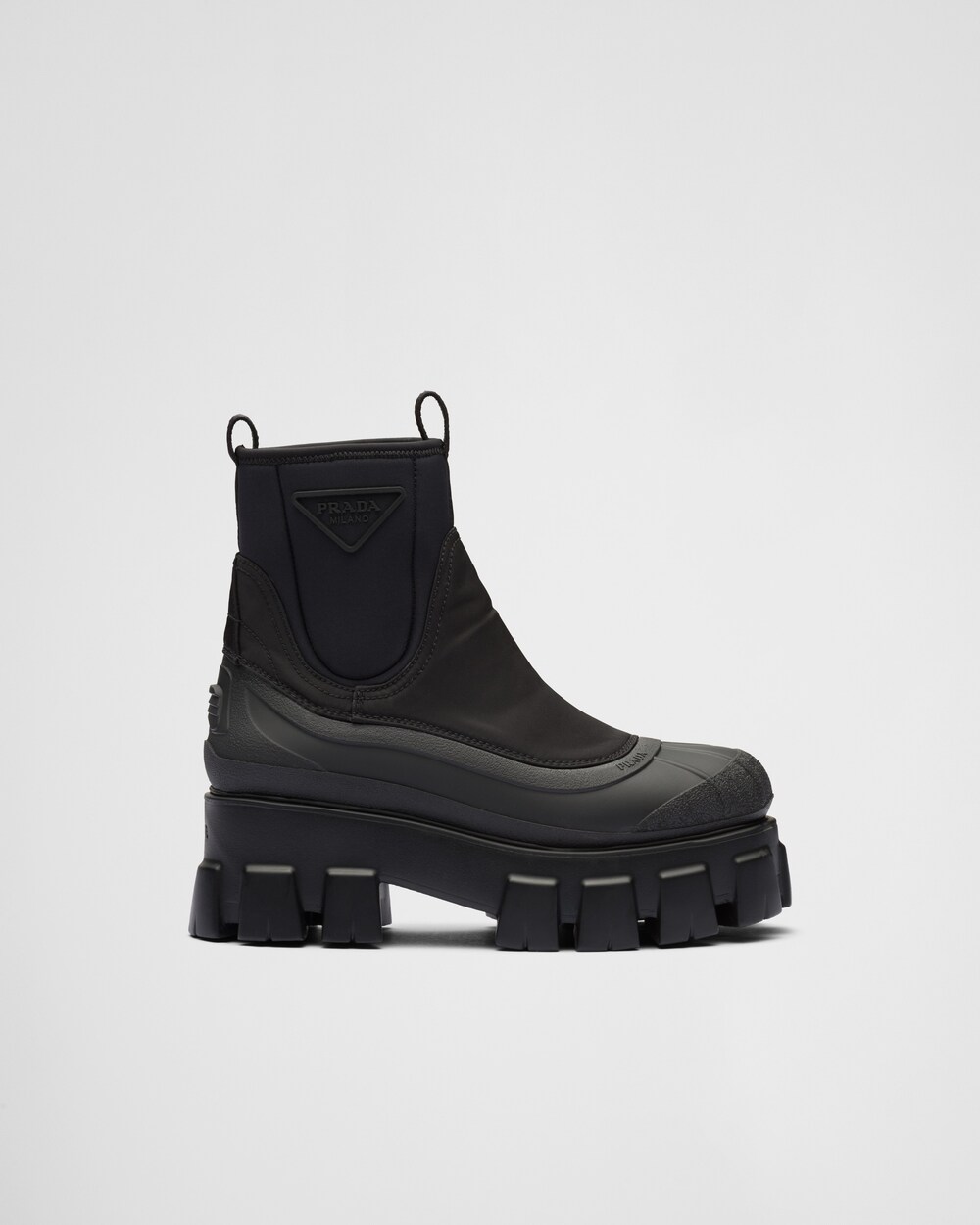 Prada boots chunky clearance