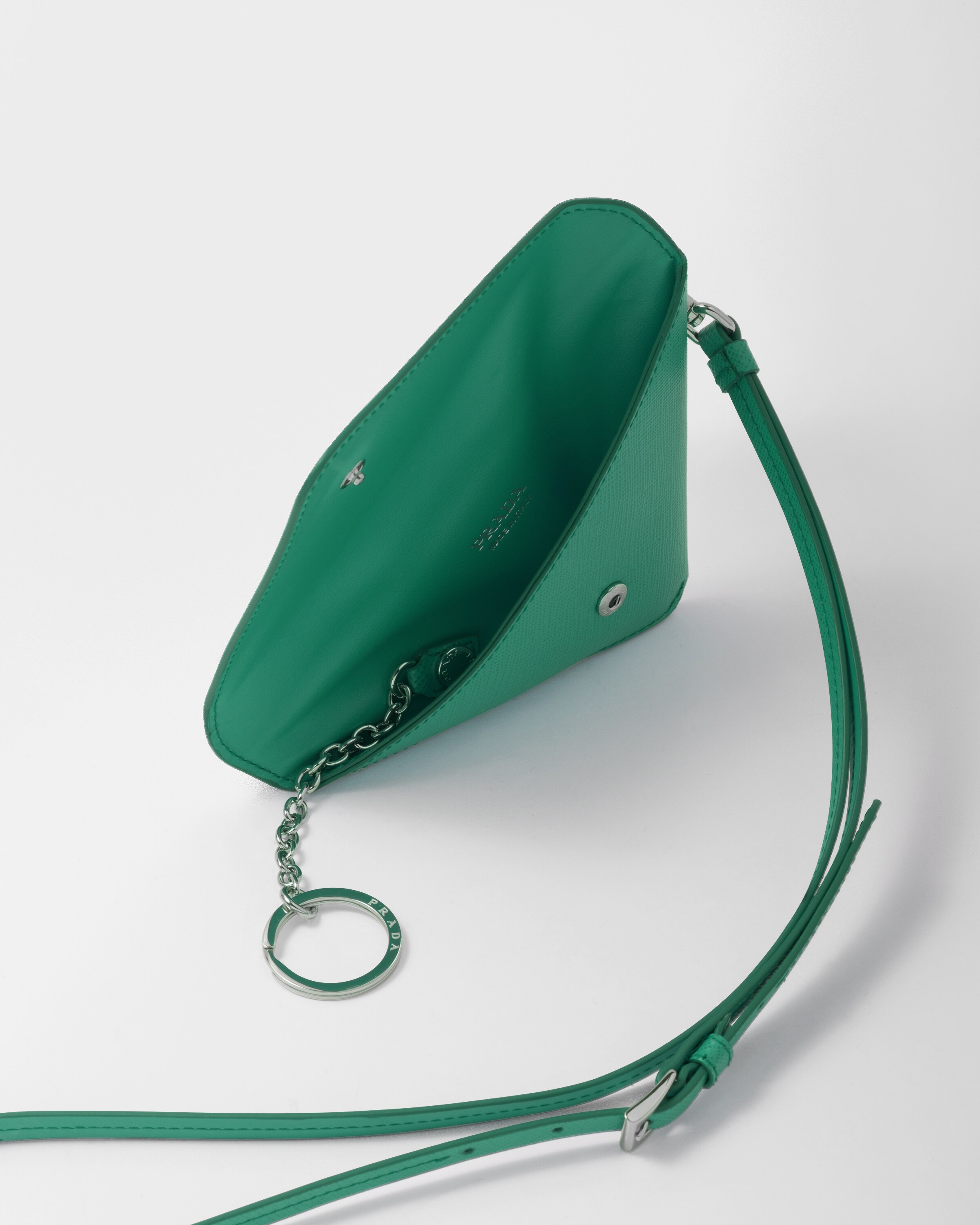 Prada Schlüsselanhänger aus Saffiano\u002DLeder 4