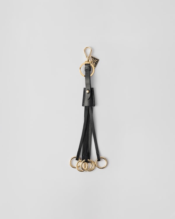 【PRADA】☆入手困難☆Leather mirror case pendant Cognac Leather Mirror Case Pendant | PRADA