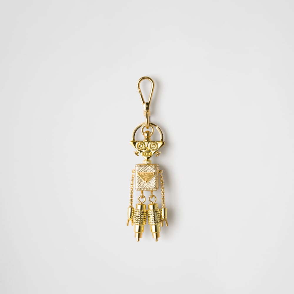 Prada Saffiano 皮革 Robot 手袋吊飾 1