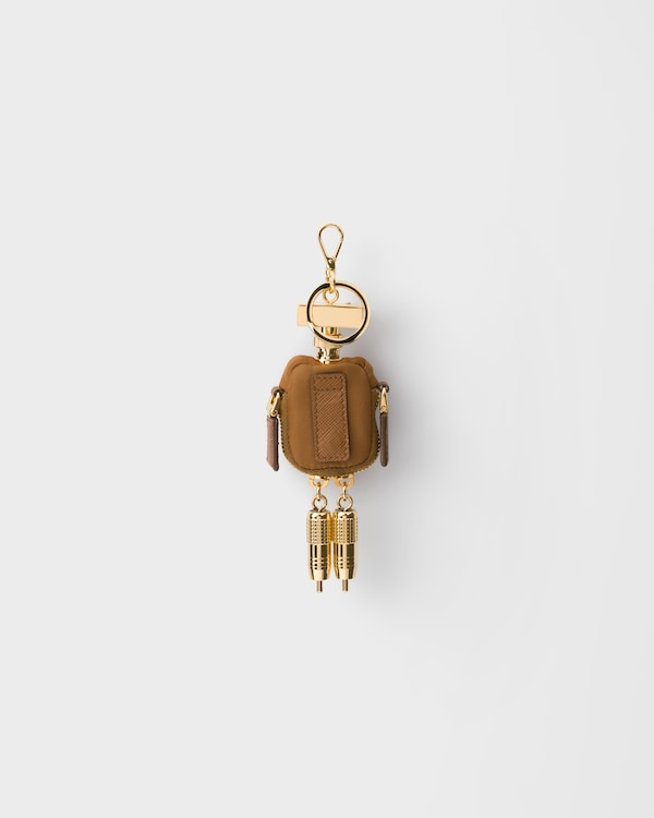 Robot Re-Nylon keychain charm - Brandy Robot Re-Nylon keychain charm - Brandy