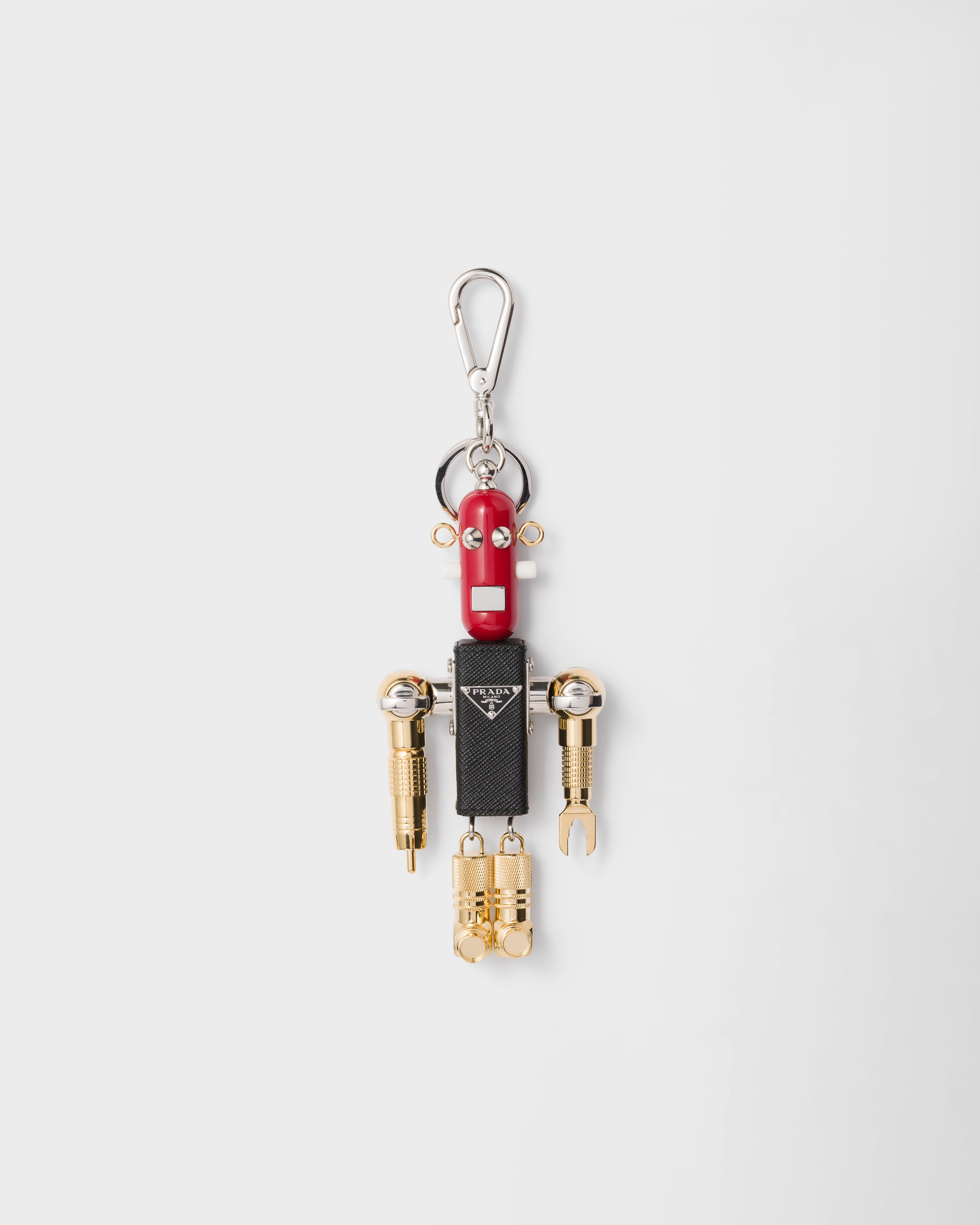 PRADA キーチャーム　ロボット 楽天市場】PRADA プラダ Saffiano Leather Robot Keychain Trick キー