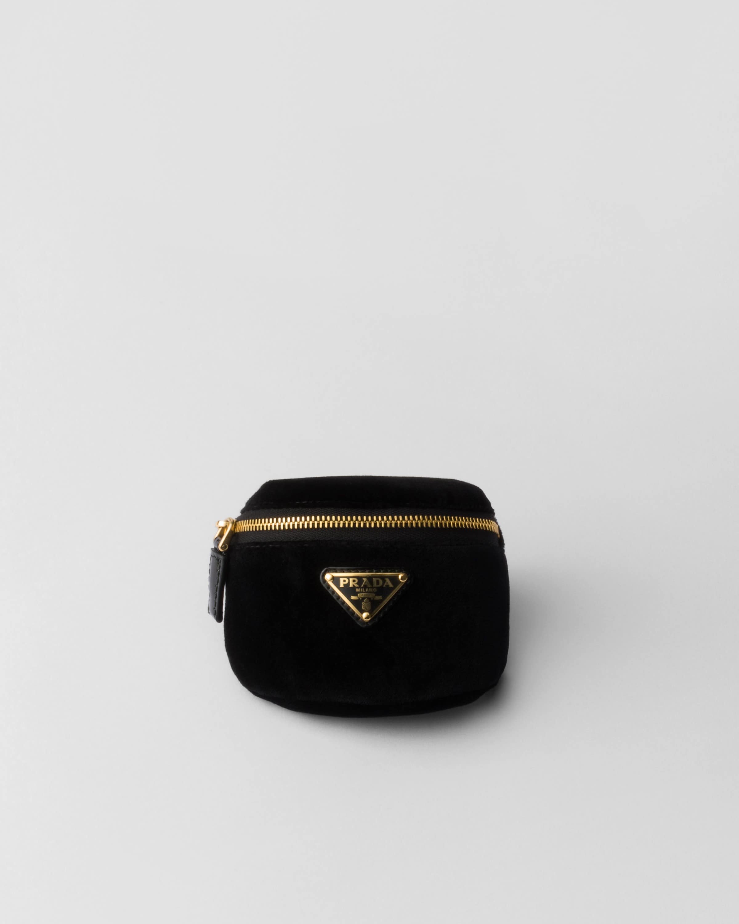 Prada velvet pouch top