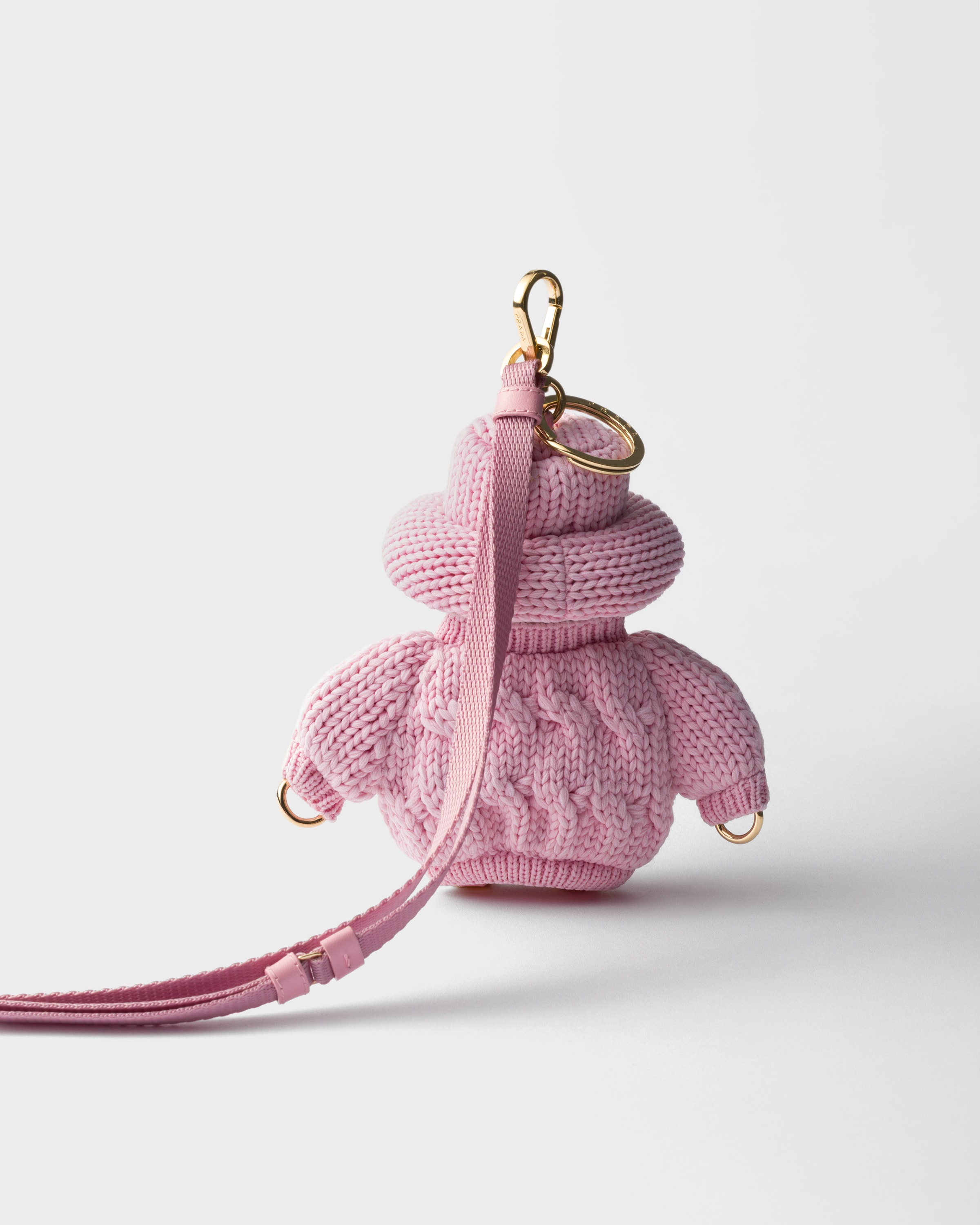 pimet  チャーム ピンク Soft robot ニット キーチェーン チャーム | PRADA