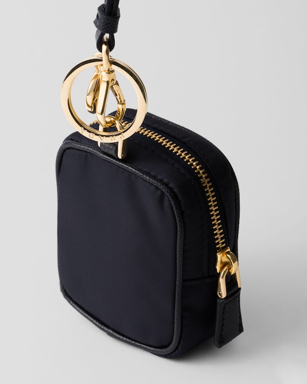 Prada Re-Edition 1978 Re-Nylon mini-pouch with keychain Prada Re-Edition 1978 Re-Nylon mini-pouch with keychain