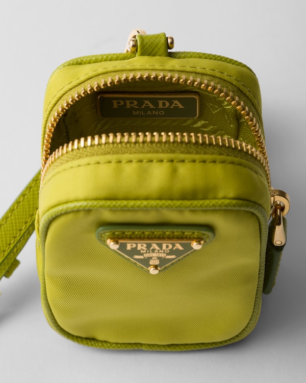Prada Re-Edition 1978 Re-Nylon mini-pouch with keychain - Fern Green Prada Re-Edition 1978 Re-Nylon mini-pouch with keychain - Fern Green