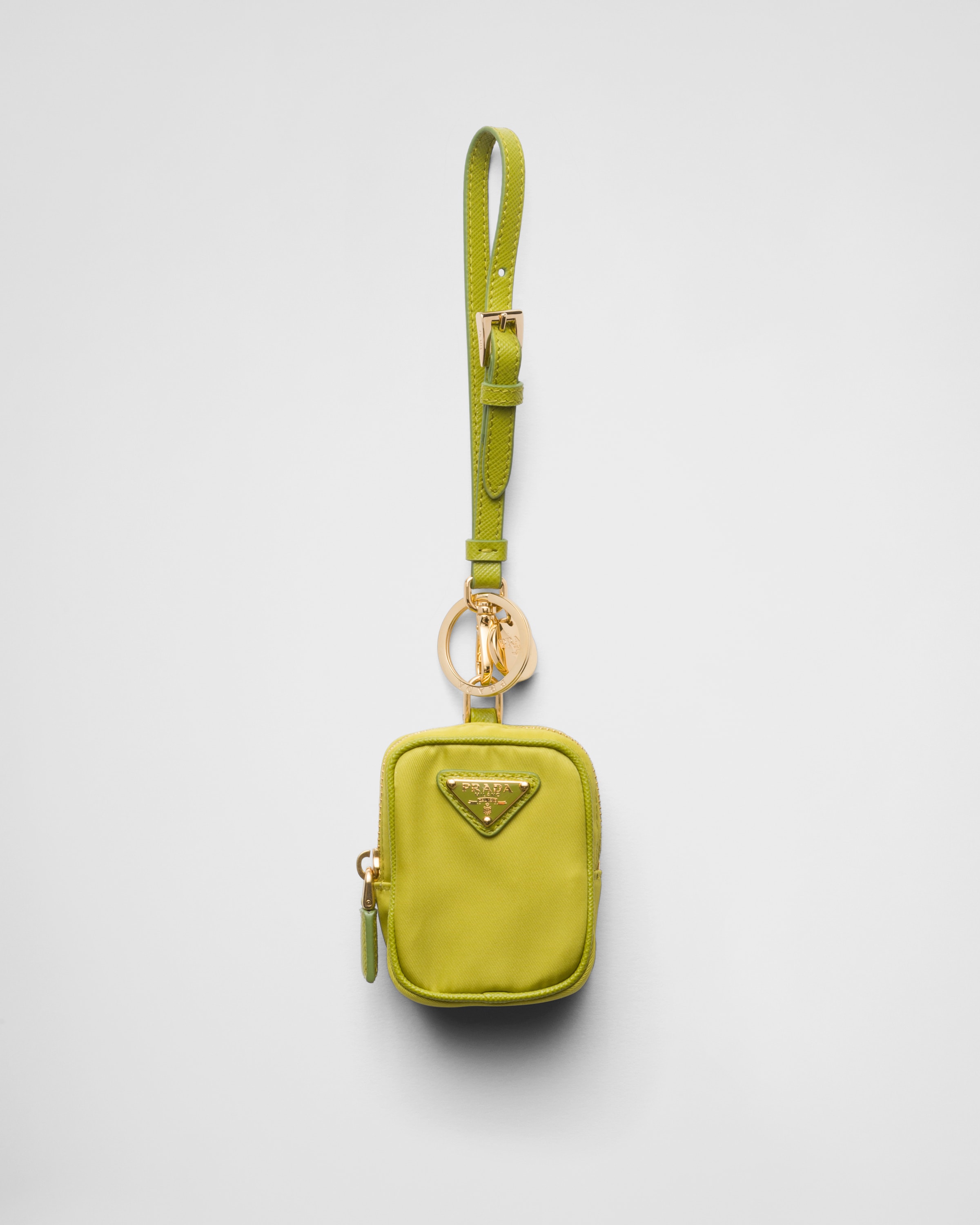 Prada keychain coin purse hot sale
