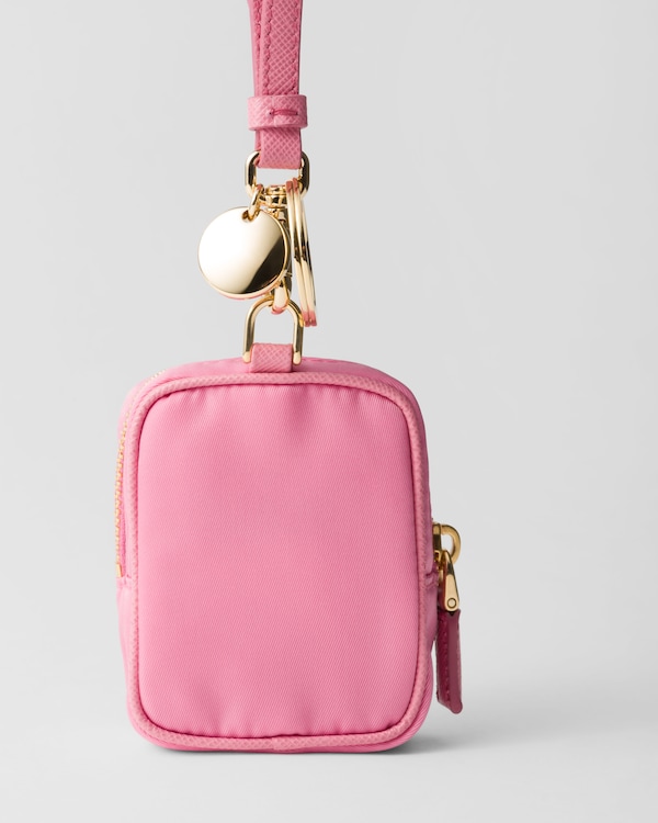 Prada Re-Edition 1978 Re-Nylon mini-pouch with keychain Prada Re-Edition 1978 Re-Nylon mini-pouch with keychain