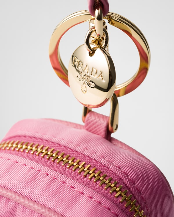 Prada Re-Edition 1978 Re-Nylon mini-pouch with keychain Prada Re-Edition 1978 Re-Nylon mini-pouch with keychain
