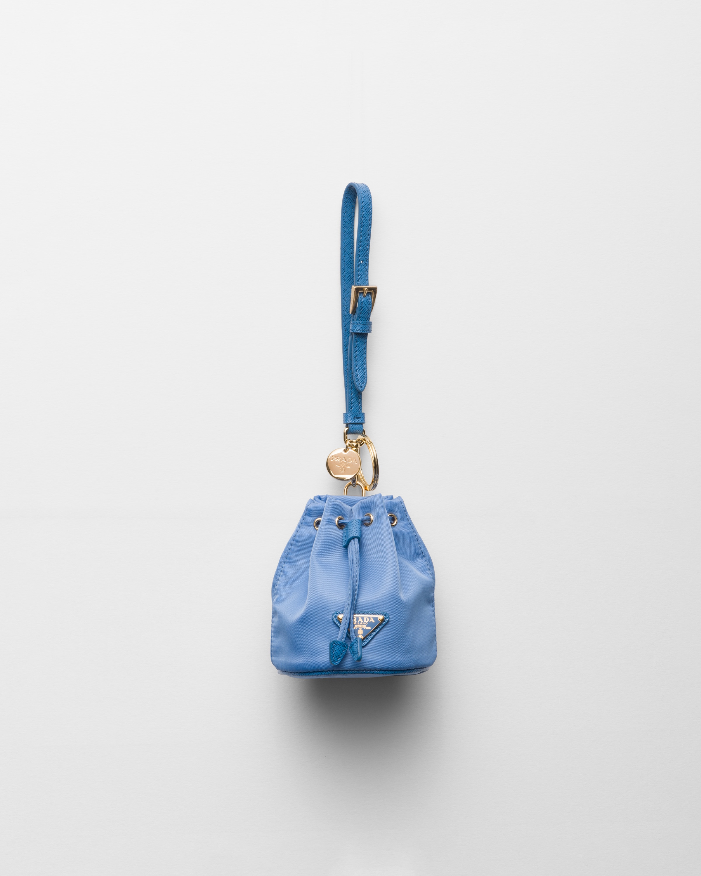 Wave Mini Icon Re nylon Bag Charm PRADA