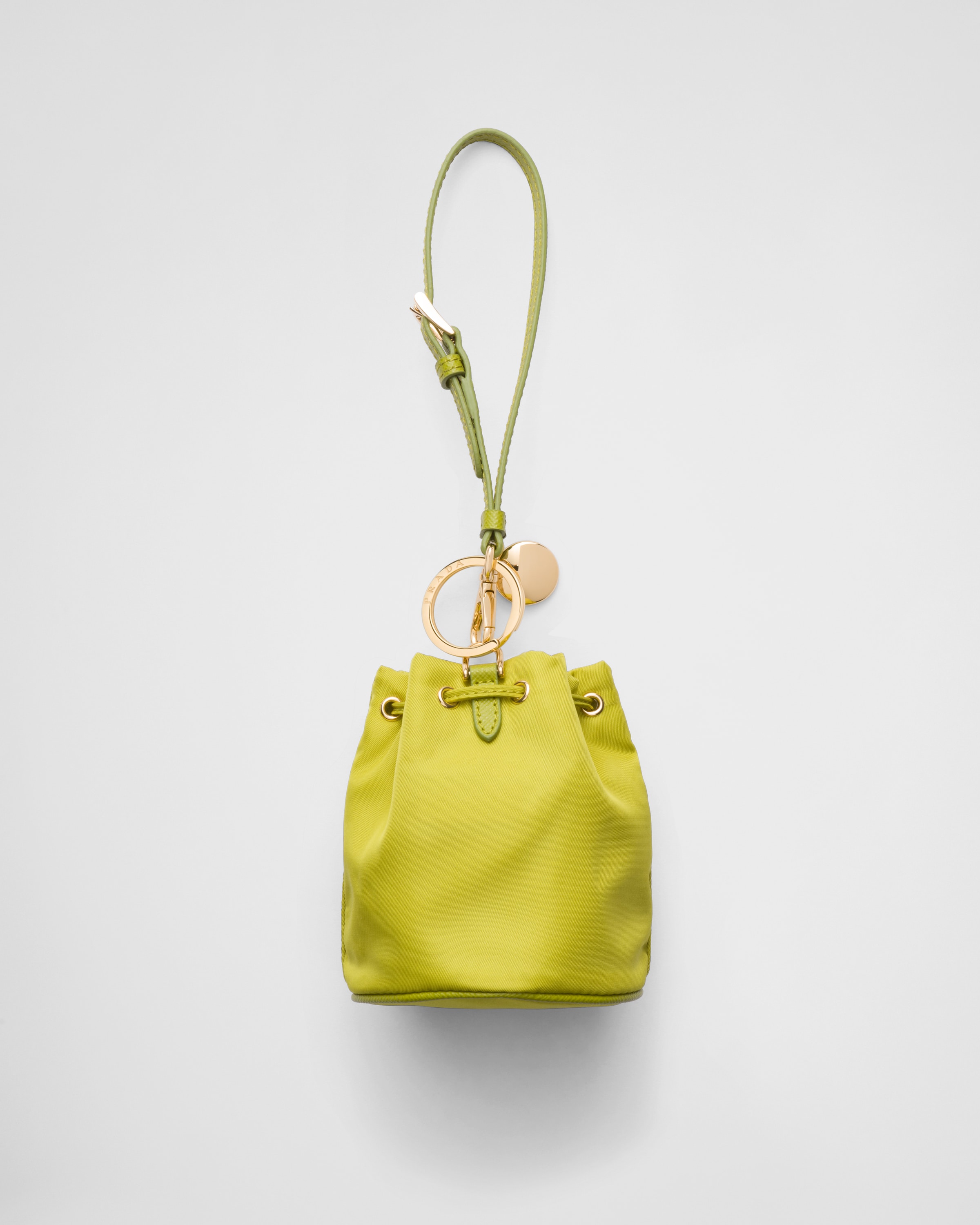 ギフトにも【PRADA】ミニアイコンバッグチャーム（Re-Nylon） ライトグリーン ミニアイコン Re-Nylon バッグチャーム | PRADA