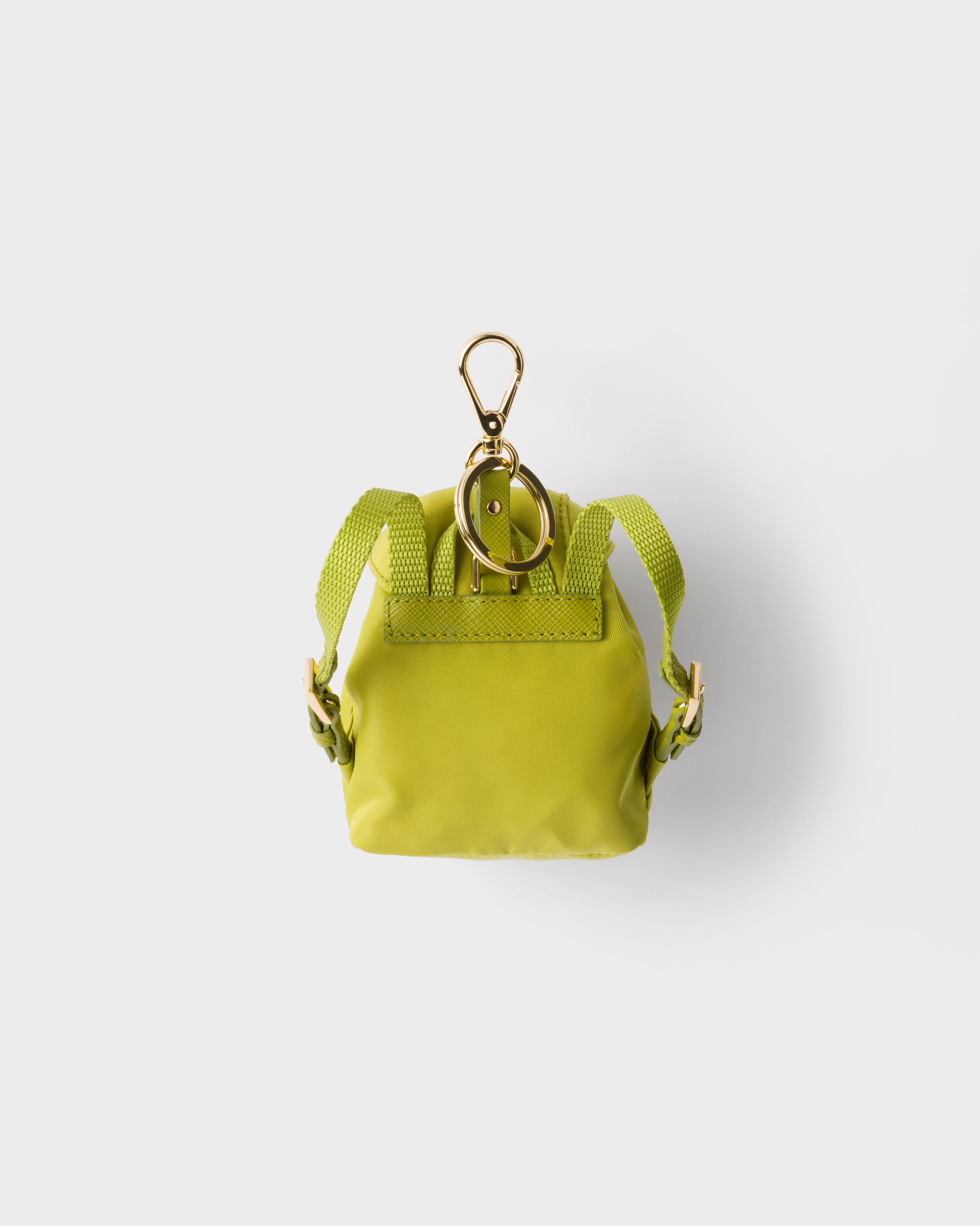 Fern Green Mini Icon Re-nylon Bag Charm | PRADA