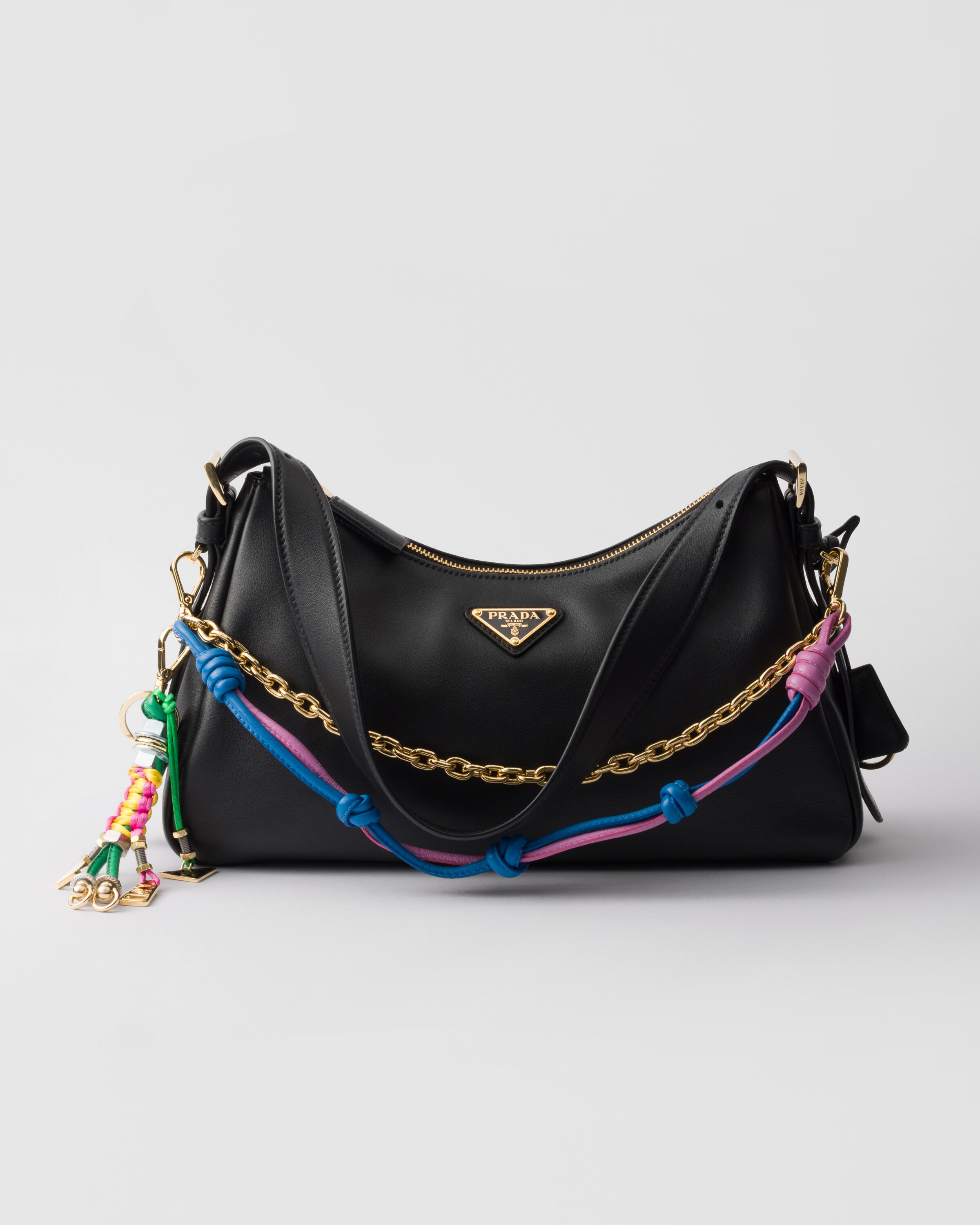 Prada Robot Bag Charm In Mint/primrose