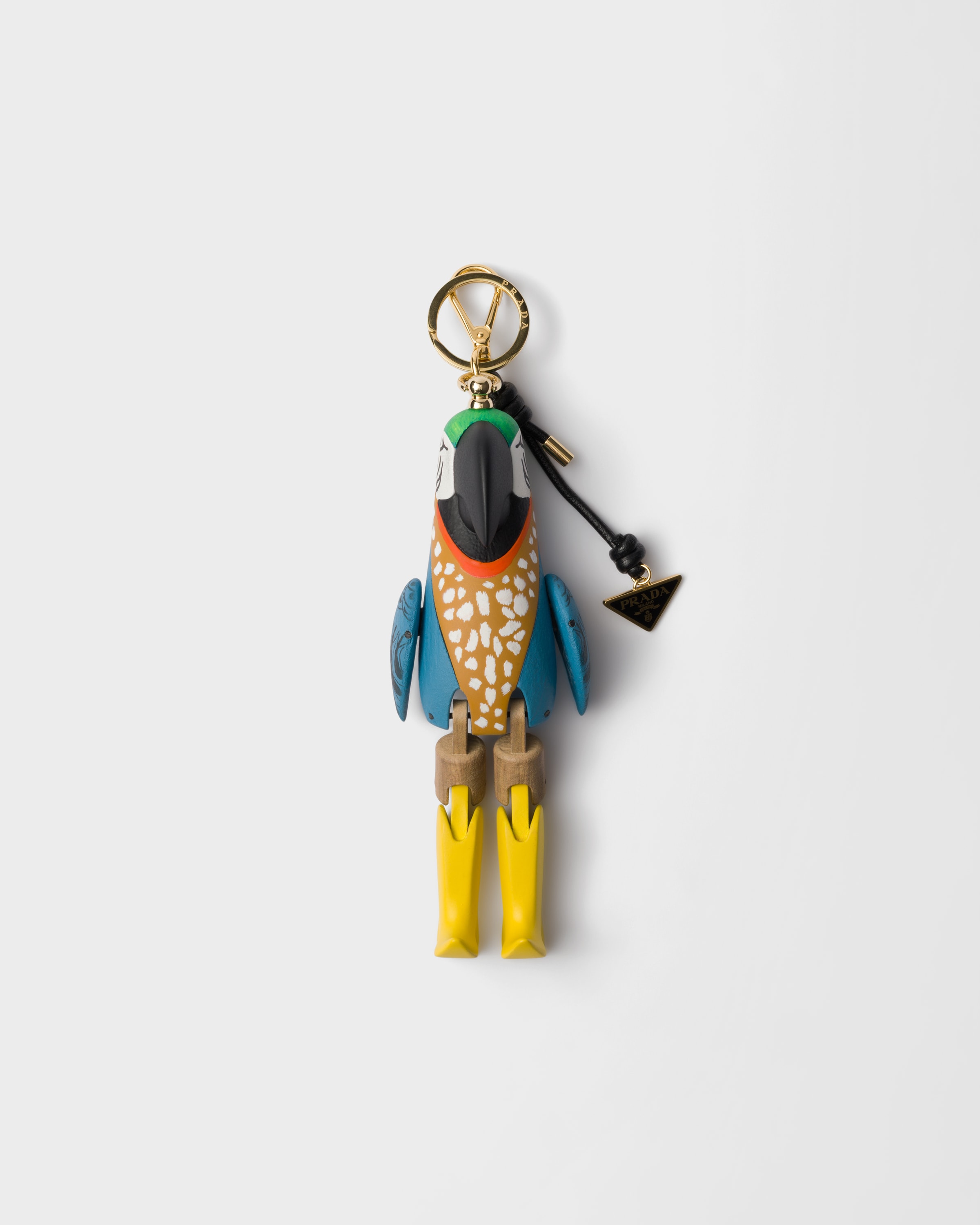 Multicolored Animal Key Ring Charm With Metal Ring | PRADA