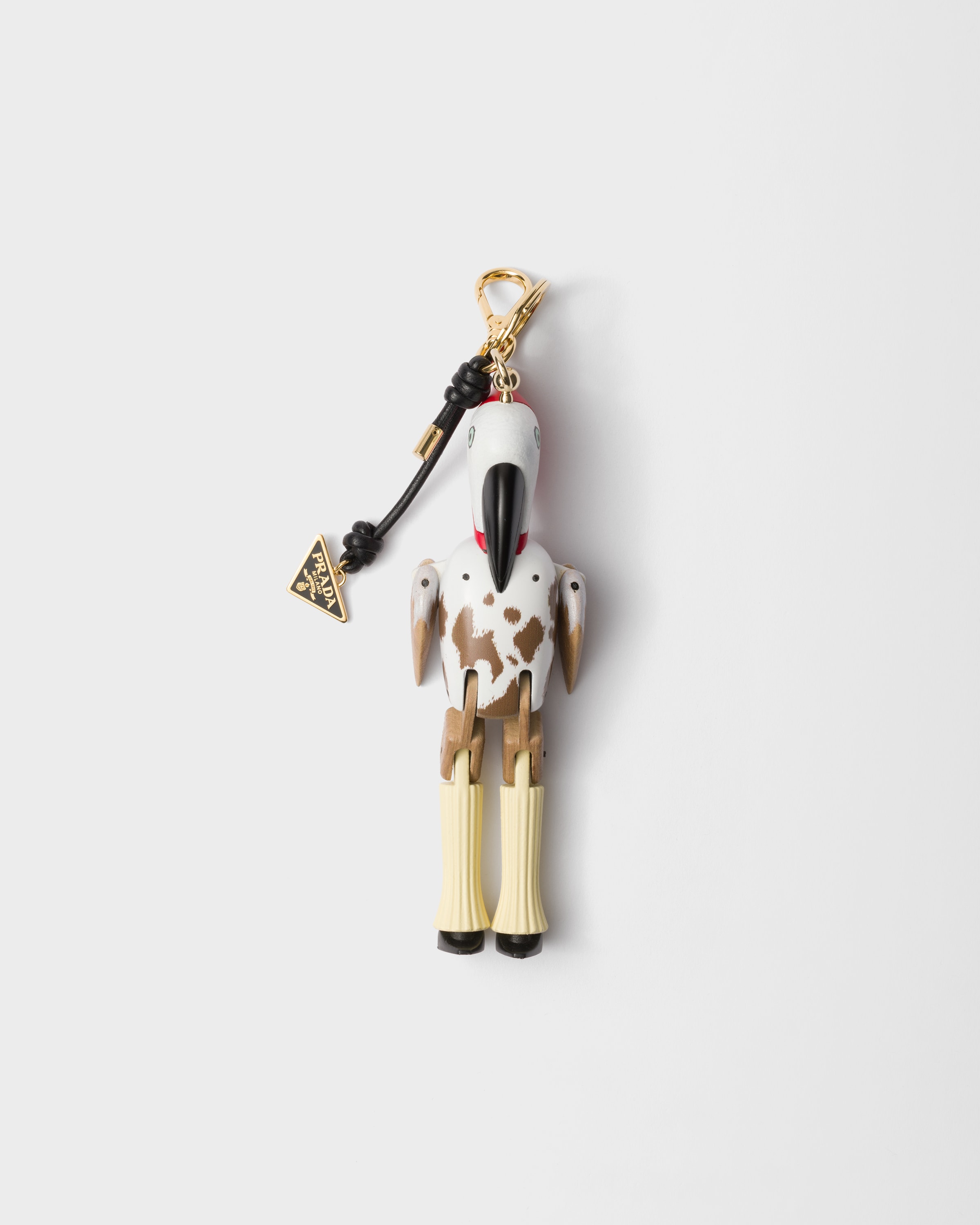 Multicolored Animal key ring charm with metal ring | PRADA