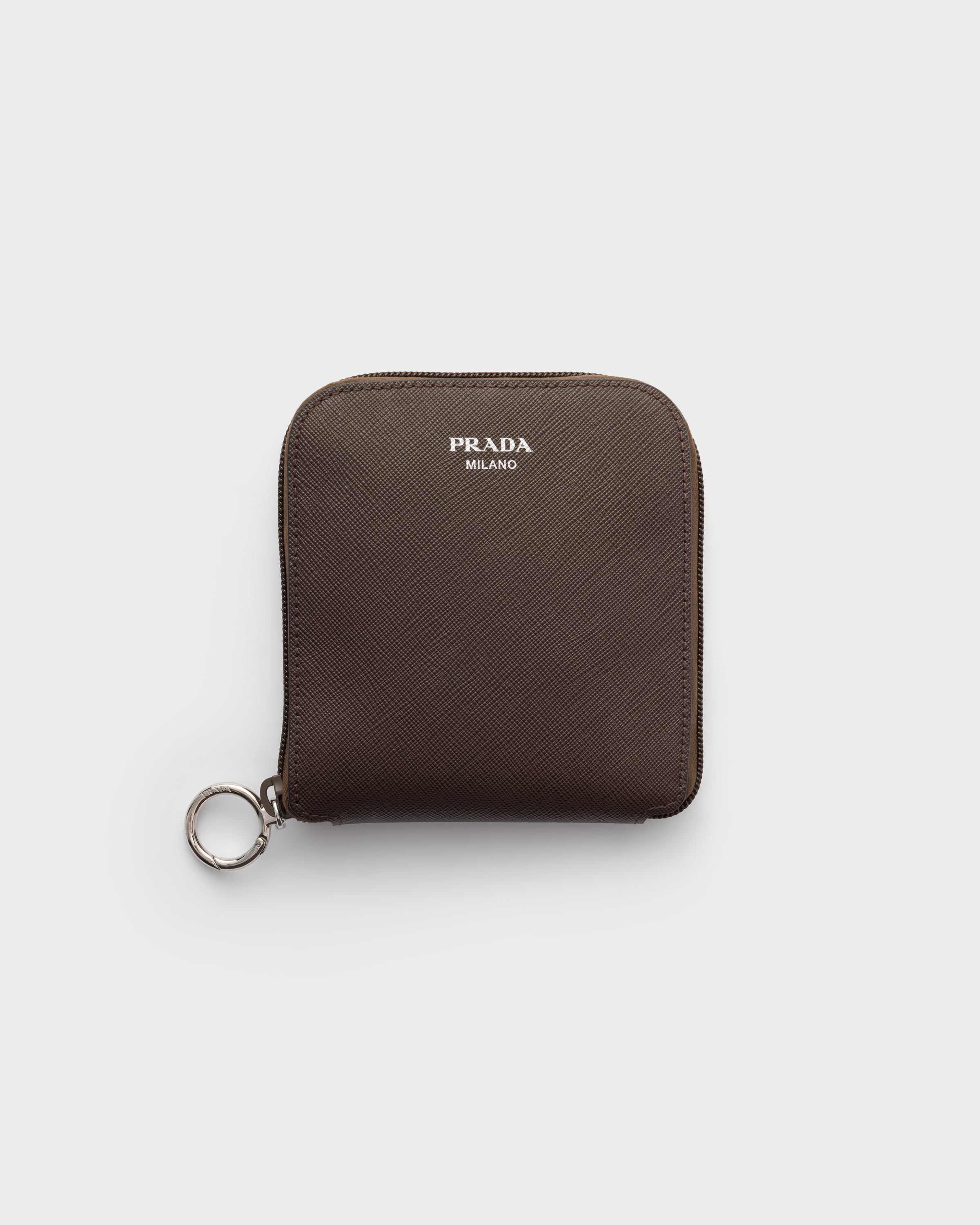 Prada Saffiano leather pendant with Re-Nylon tote bag
