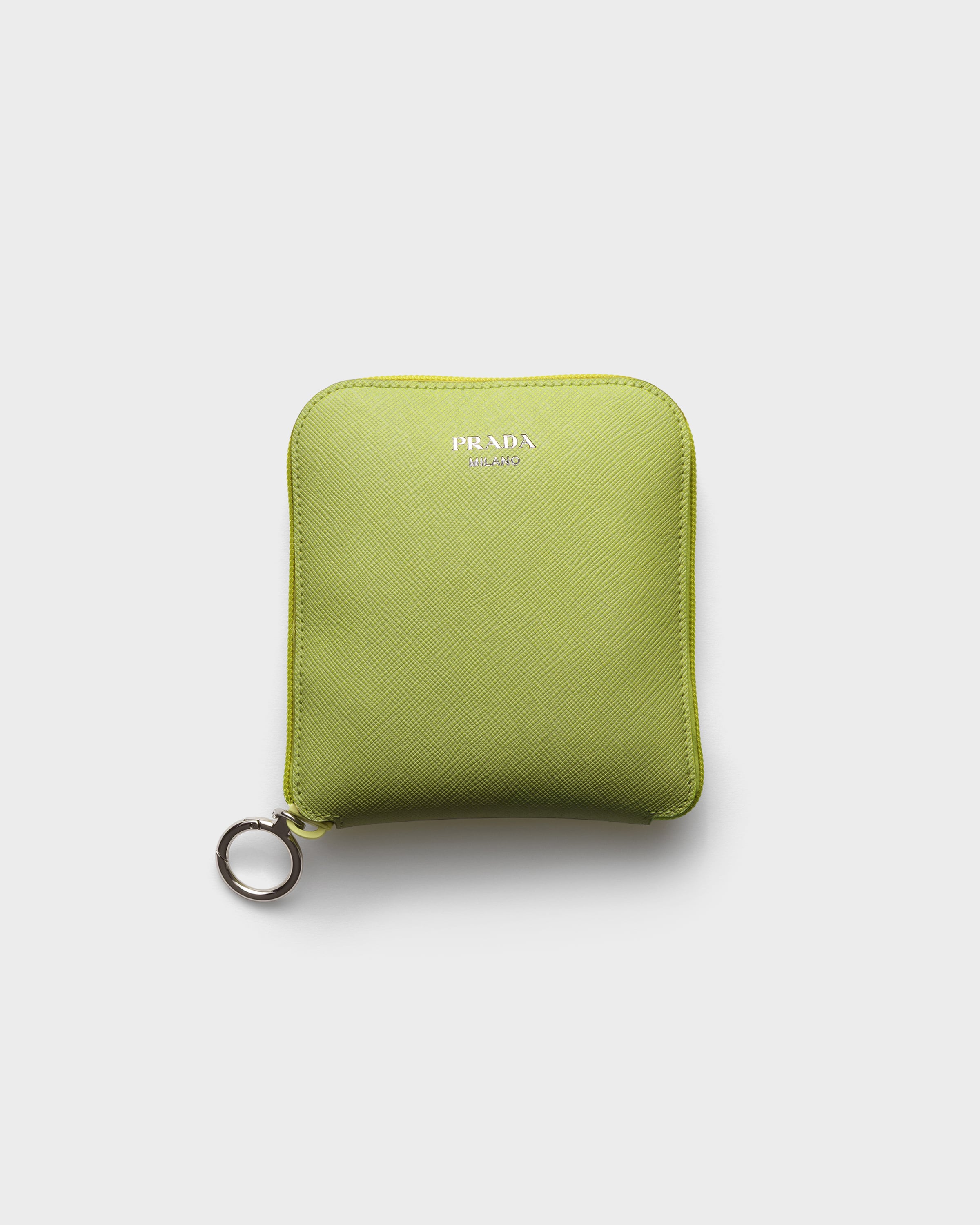 Prada Saffiano leather pendant with Re-Nylon tote bag