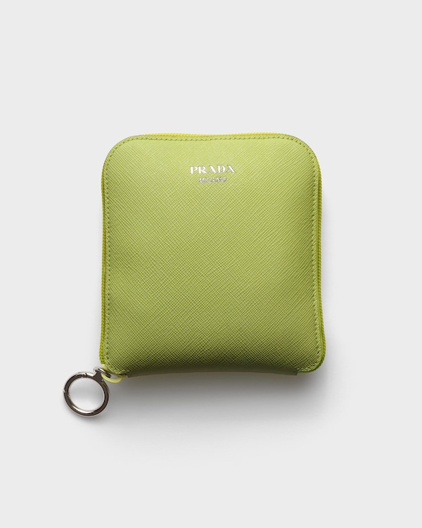 Saffiano leather pendant with Re-Nylon tote bag - Ivy Green Saffiano leather pendant with Re-Nylon tote bag - Ivy Green