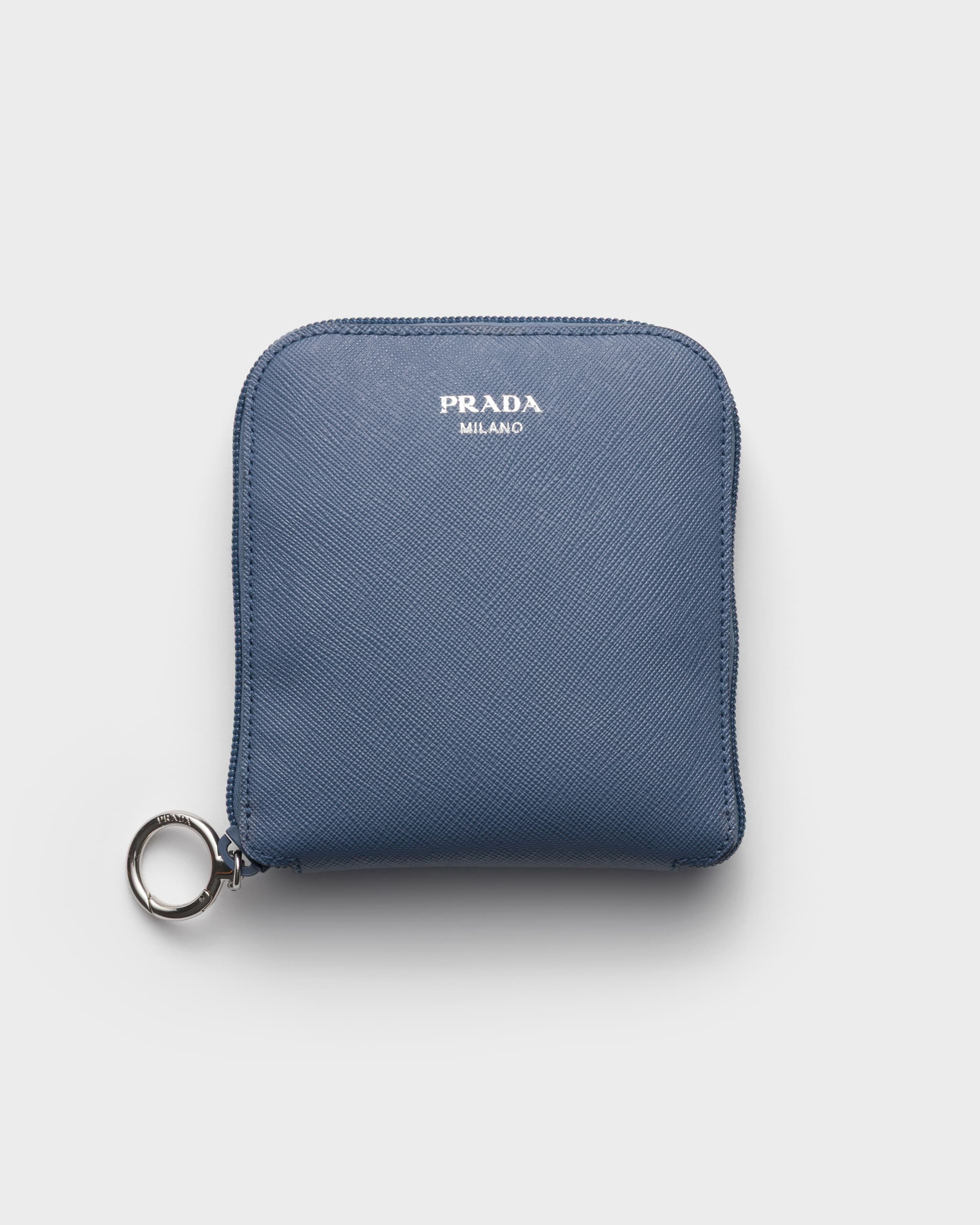 アビエーションブルー サフィアーノレザー ペンダント付 Re-Nylon